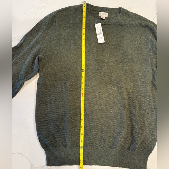 J. Crew Men's Olive Crewneck Sweater - Picture 11 of 13